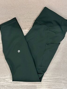 Lululemon Wunder Train High-Rise
Tight with Pockets 25" - Legacy Green -size 12